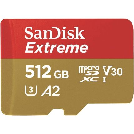SANDISK 512GB EXTREME MICRO SD CARD 190MB/S (SDSQXAV-512G-GN6MN)