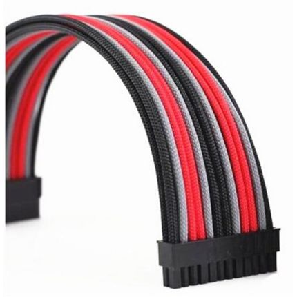 SLEV.30 PREMIUM PRE-BRAIDED MODDING CABLES BLACK.GREY.RED