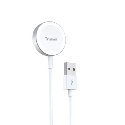 TRUSMI IP 2.5W USB-A MAGNETIC WIRELESS CHARGER FOR IWATCH (CD01-03) - WHITE (1M)