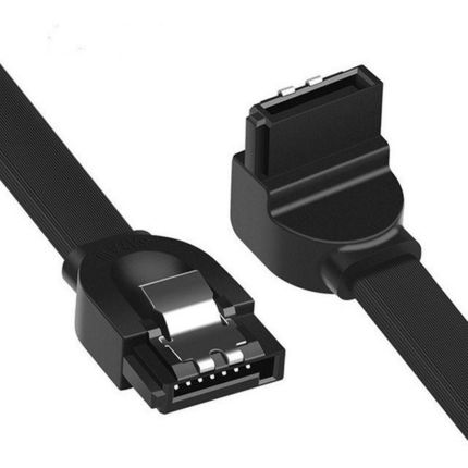 UGREEN 0.5M ANGLED SATA 3.0 DATA CABLE (BLACK) #30797