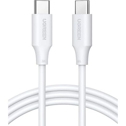UGREEN 1M 100W USB-C TO USB-C SILICONE FAST CHARGING CABLE - WHITE #15267