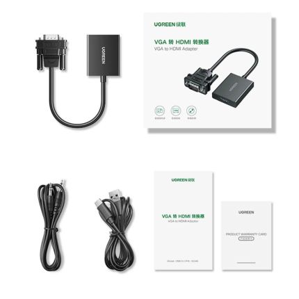 UGREEN VGA TO HDMI ADAPTER #50945