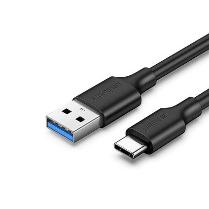 UGREEN 0.5M USB A 3.0 MALE TO TYPE-C MALE CABLE NICKEL PLATING - BLACK #20881