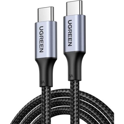 UGREEN 1M 100W USB-C 2.0 ALUMINUM CASE WITH BRAIDED FAST CHARGING CABLE #70427