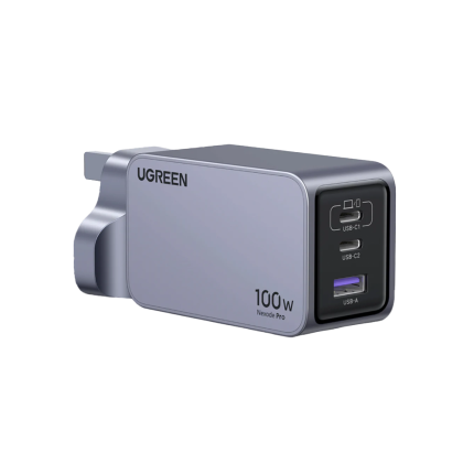 UGREEN NEXODE PRO 100W 3-PORTS GaN FAST CHARGER SET (UK) #25875