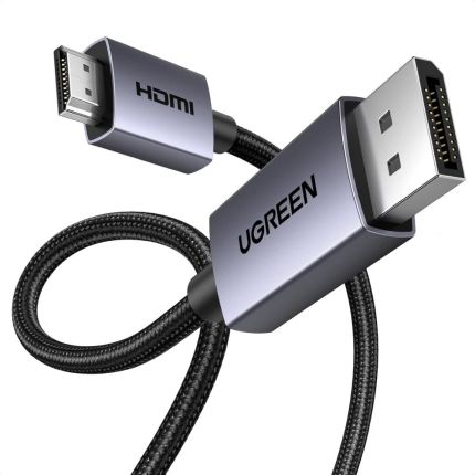 UGREEN 2M 4K DISPLAY PORT TO HDMI MALE TO MALE CABLE #35842