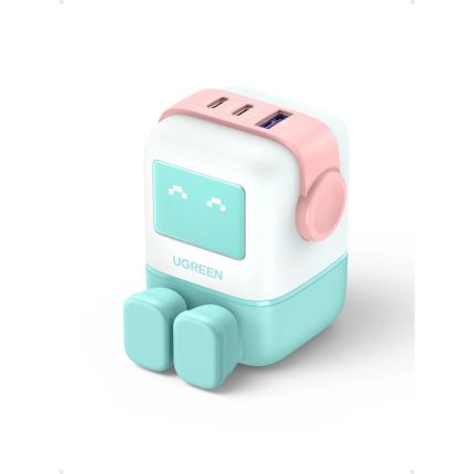 UGREEN UNO RG 65W 3-PORT GAN FAST CHARGER - PINK BLUE #35857