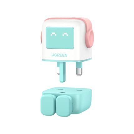 UGREEN UNO RG 65W 3-PORT GAN FAST CHARGER - PINK BLUE #35857