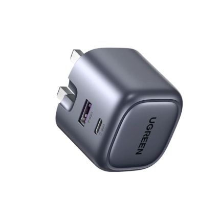 UGREEN NEXODE 35W 2-PORT PD GaN FAST CHARGER (UK) - GREY #15540
