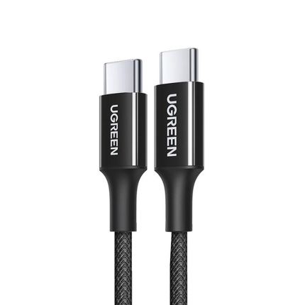 UGREEN 0.5M 100W USB-C TO USB-C FAST CHARGING BRAIDED CABLE - BLACK #35203