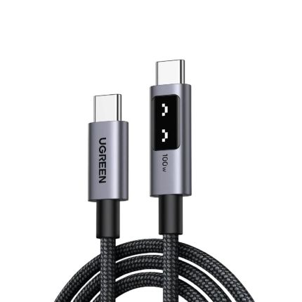 UGREEN UNO 2M 100W USB-C TO USB-C FAST CHARGING BRAIDED CABLE - GRAY #35512