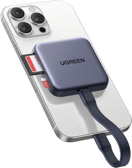 UGREEN 3-IN-1 100W PD MAGNETIC USB-C CARD READER SD/TF #65095