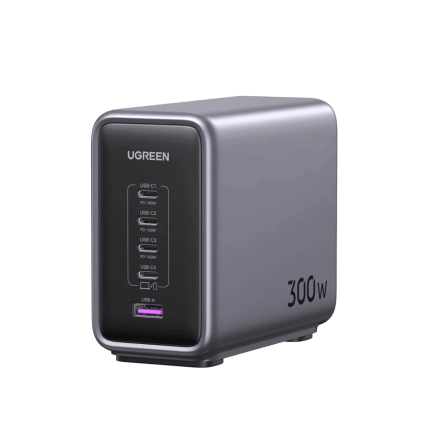 UGREEN NEXODE 300W 5-PORT 4C1A PD GAN FAST CHARGER #90904B