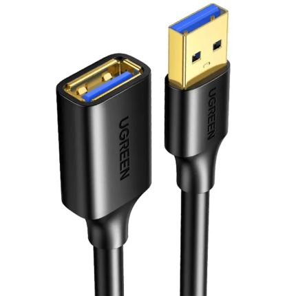UGREEN 5M USB-A 3.0 MALE TO FEMALE EXTENSION CABLE - BLACK #90722