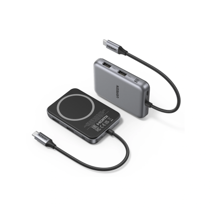 UGREEN 7-IN-1 USB-C MAGNETIC HUB HDMI(4K@60HZ)/2*USB-A3.2/USB-C3.2/PD/SD/TF4.0 #65759