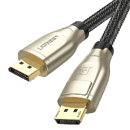 UGREEN 2M DISPLAY PORT 1.4 MALE TO MALE BRAIDED CABLE WITH ZINC ALLOY SHELL (8K@60Hz) #60843