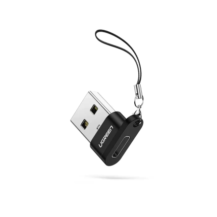 UGREEN USB-A MALE TO USB-C FEMALE ADAPTER - BLACK #50568