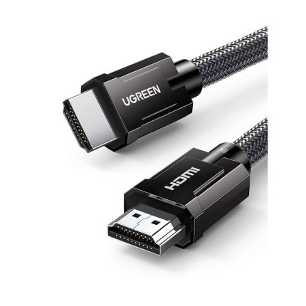 UGREEN 1M 8K HDMI 2.1 M/M ROUND CABLE WITH BRAIDED #70319