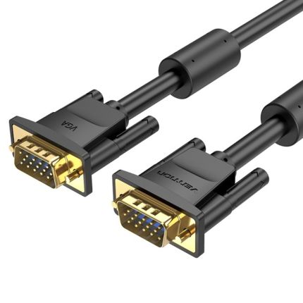 VENTION 1.5M VGA (3+6) MALE TO MALE CABLE W/ FERRITE CORES ( #DAEBG )