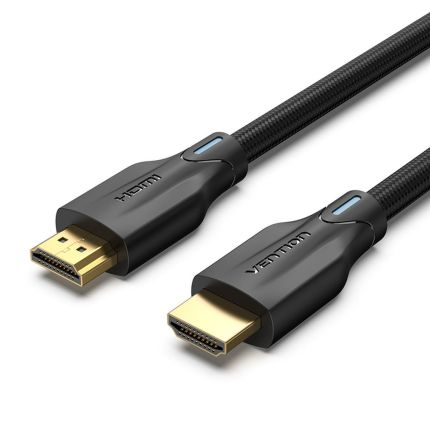 VENTION 5M HDMI 8K COTTON BRAIDED CABLE - BLACK ( #AAUBJ )