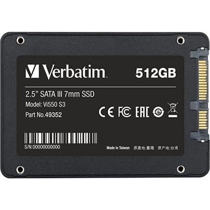 VERBATIM 512GB Vi550 SATA III 2.5&quot; INTERNAL SSD #49352