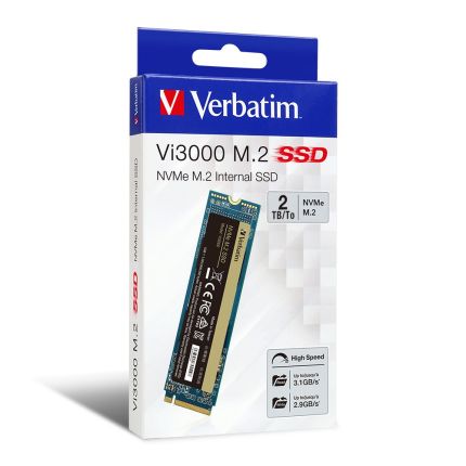 VERBATIM 2TB SSD Vi3000 M.2 NVME INTERNAL SSD #66555