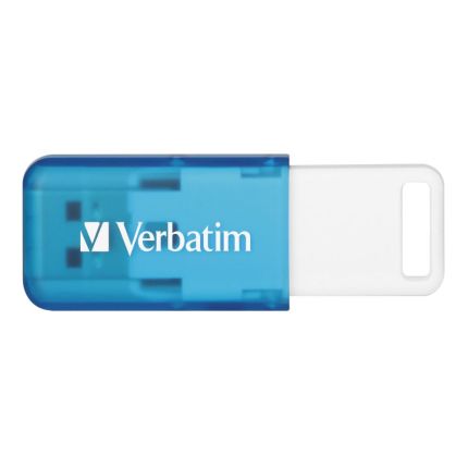 VERBATIM 32GB SEAGLASS USB 3.2 DRIVE - BLUE (MICROBAN) #71268
