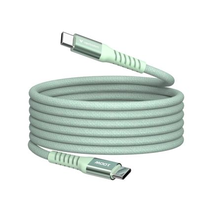 VERBATIM 120CM MAGNETIC TYPE-C CABLE - PD100W USB-C TO USB-C -GREEN #31855