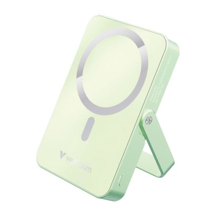 VERBATIM 10000mAh MAGNETIC WIRELESS 20W POWER PACK WITH STAND (PD 20W MWC 15W) - GREEN #32259
