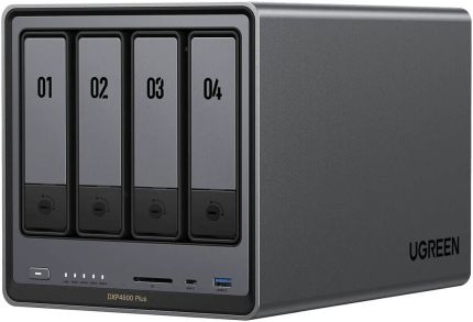 UGREEN NASYNC DXP4800 PLUS (8505/8GB DDR5/1*2.5GbE/1*10GbE/HDMI 4K/4-BAY) #35260