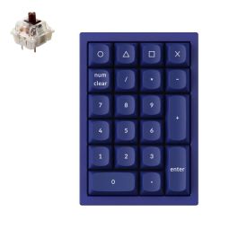 KEYCHRON Q0 FULLY ASSEMBLED GATERON G PRO NAVY BLUE NUMBER PAD 