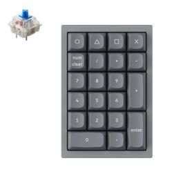 KEYCHRON Q0 FULLY ASSEMBLED GATERON G PRO SILVER GREY NUMBER PAD 