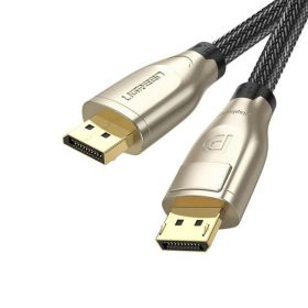 UGREEN 3M DISPLAY PORT 1.4 MALE TO MALE BRAIDED CABLE WITH ZINC ALLOY SHELL #60844
