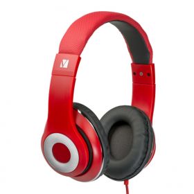 VERBATIM STEREO HEADPHONE CLASSIC WITH MIC RED #65067