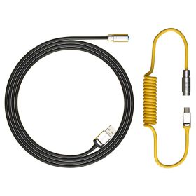 AKKO AVIATOR COILED CABLE- BLACK & GOLD