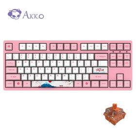 AKKO 87K WORLD TOUR TOKYO R1 3087 AKKO ORANGE SWITCH KEYBOARD