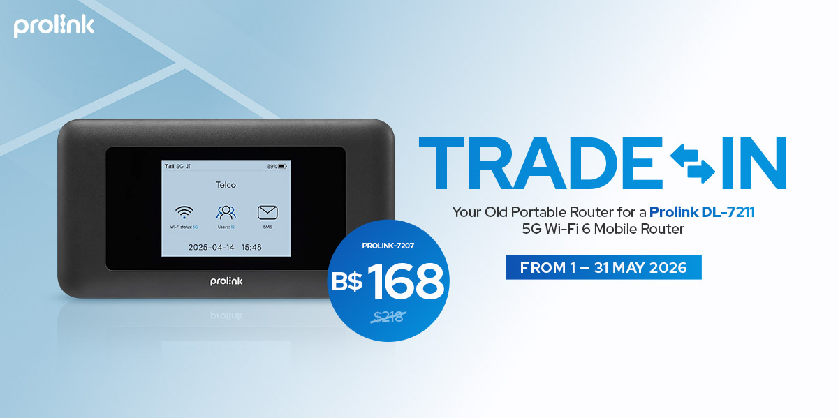 Prolink Mobile Router Trade-in Program Banner
